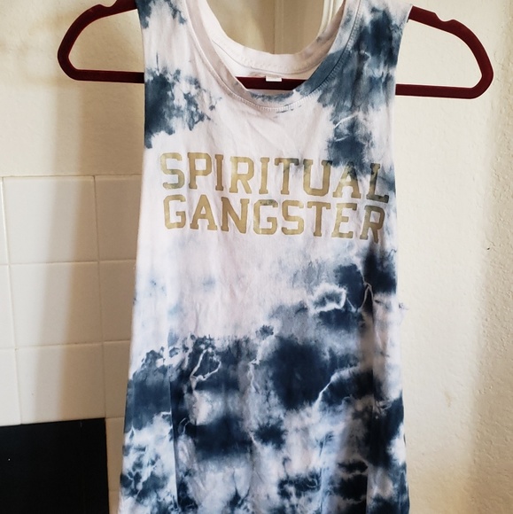 Spiritual Gangster Tops - Spiritual Gangster Tie Dyed Muscle Tank Tee